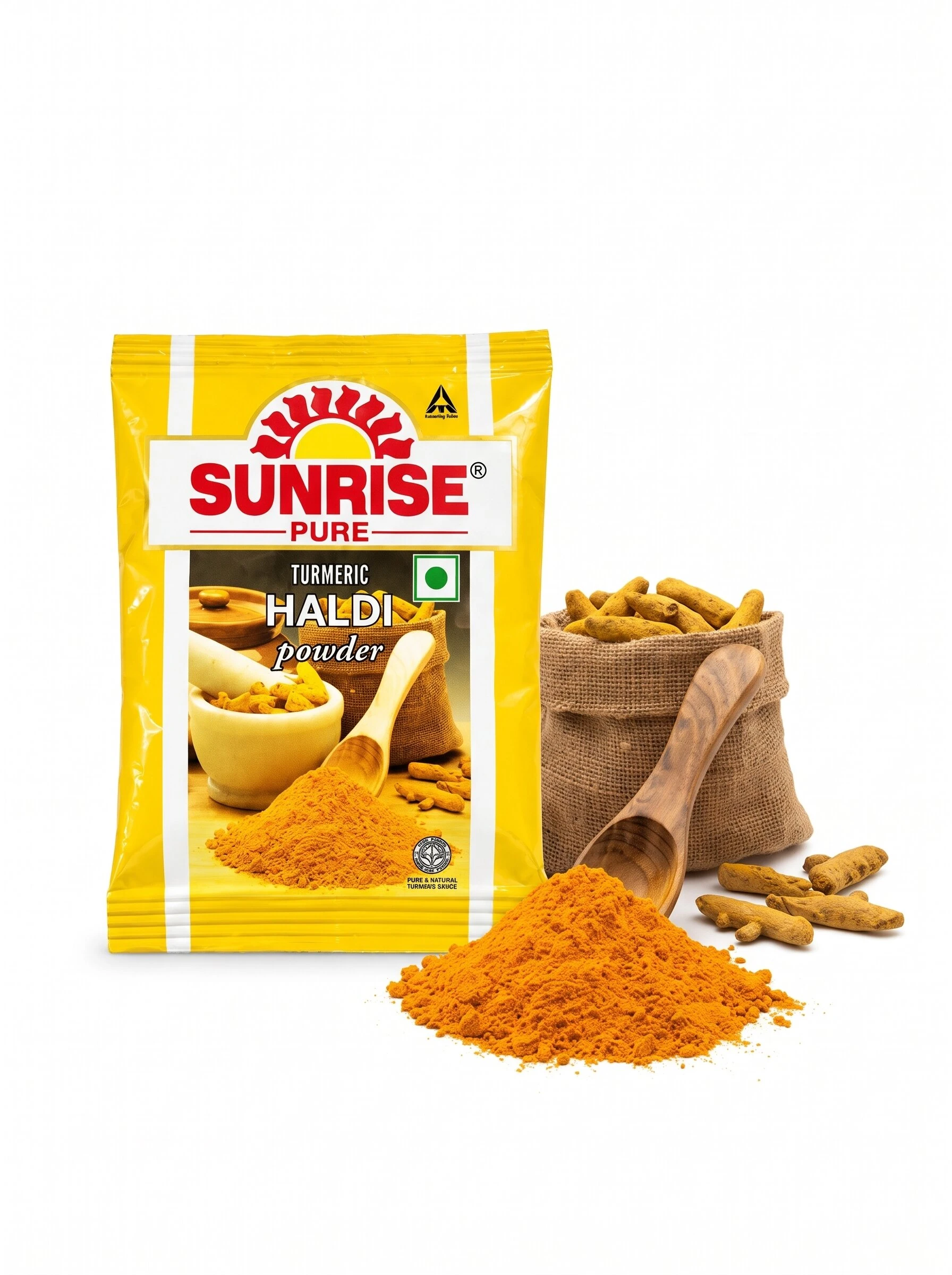 Sunrise Pure Haldi Powder for Puja | Turmeric Powder for Tilak and Pooja