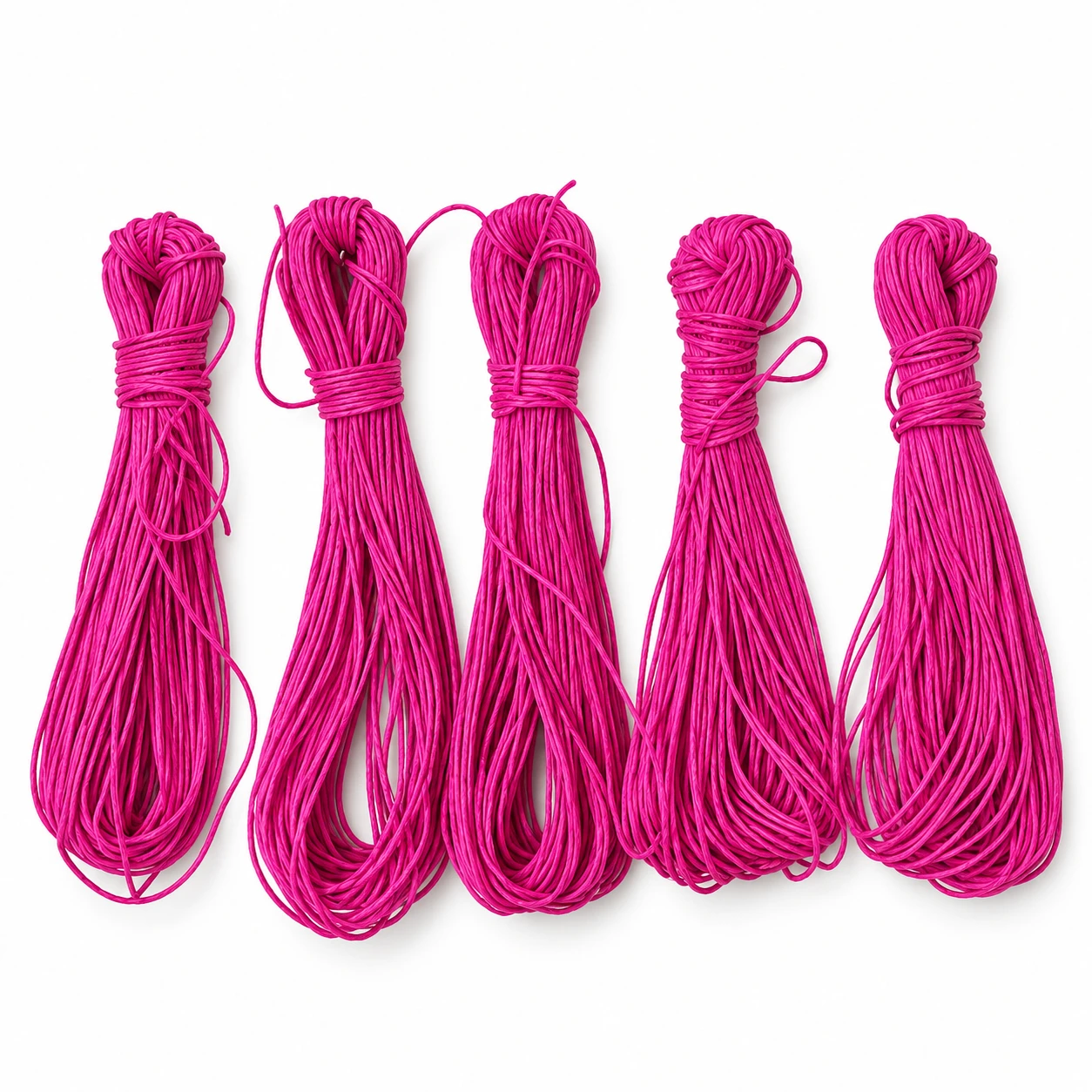 Hanumanta Pure Handmade Mithila Janeu (जनेऊ) &ndash; Pink Colour | Traditional Sacred Thread for Puja & Religious Rituals &ndash; Pack of 5