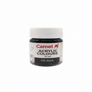 Camel Acrylic Colours 15 ml - 016 Black