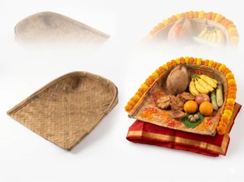 Hanumanta Bamboo Soop (Sup) for Chhath Puja- Pack of 5
